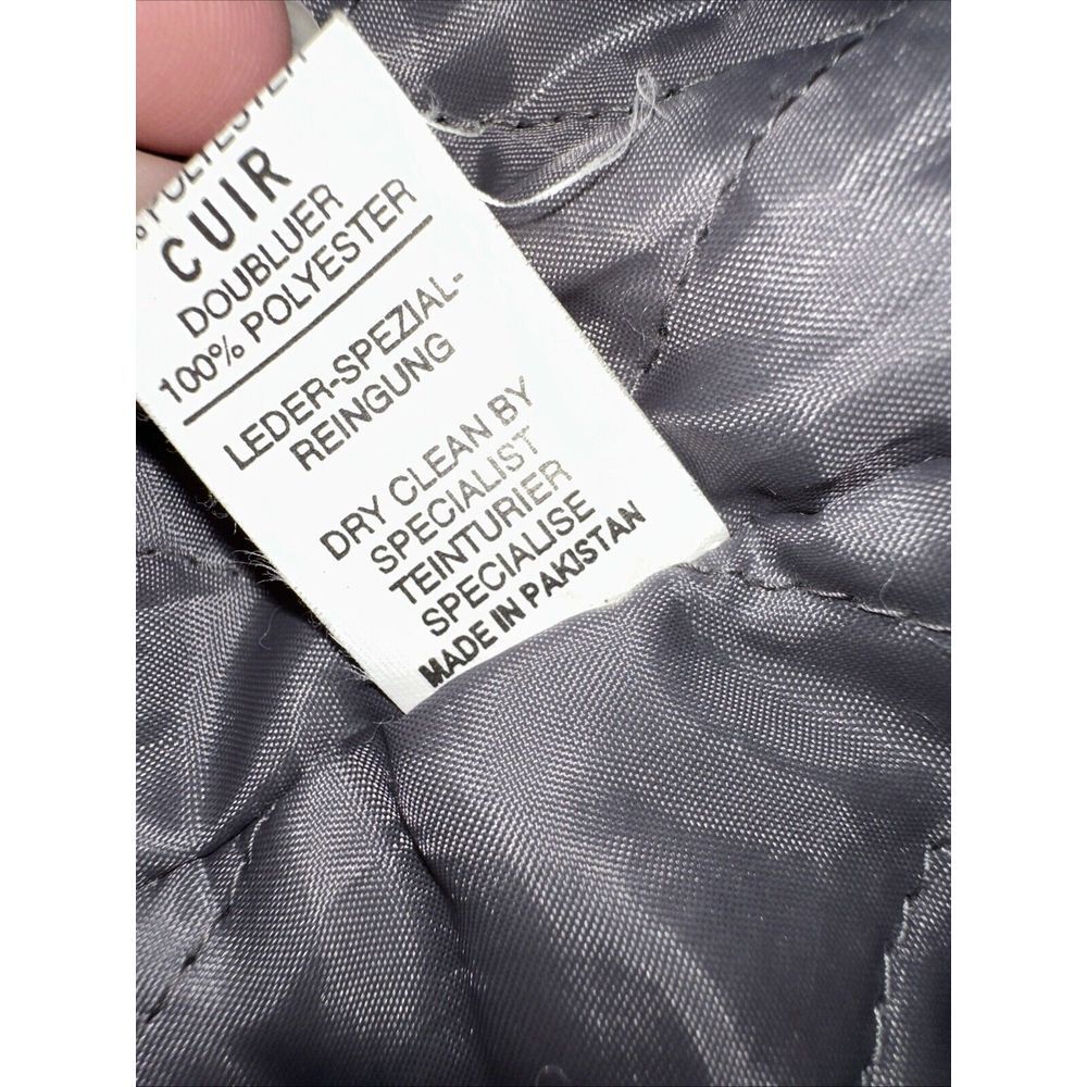 Knoles & Carter Bomber Coat 4XL Olive‎ Green Leather Button Zip Up Quilted Men - Picture 13 of 14
